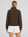 custom brown fleece sweatshirt